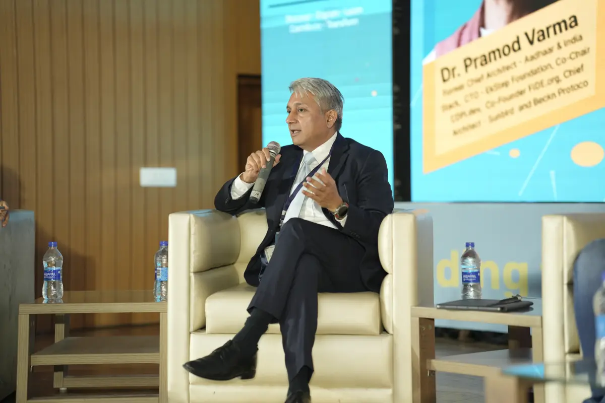 Keynote speaker presenting on the main stage at The Dawn of DPI conclave