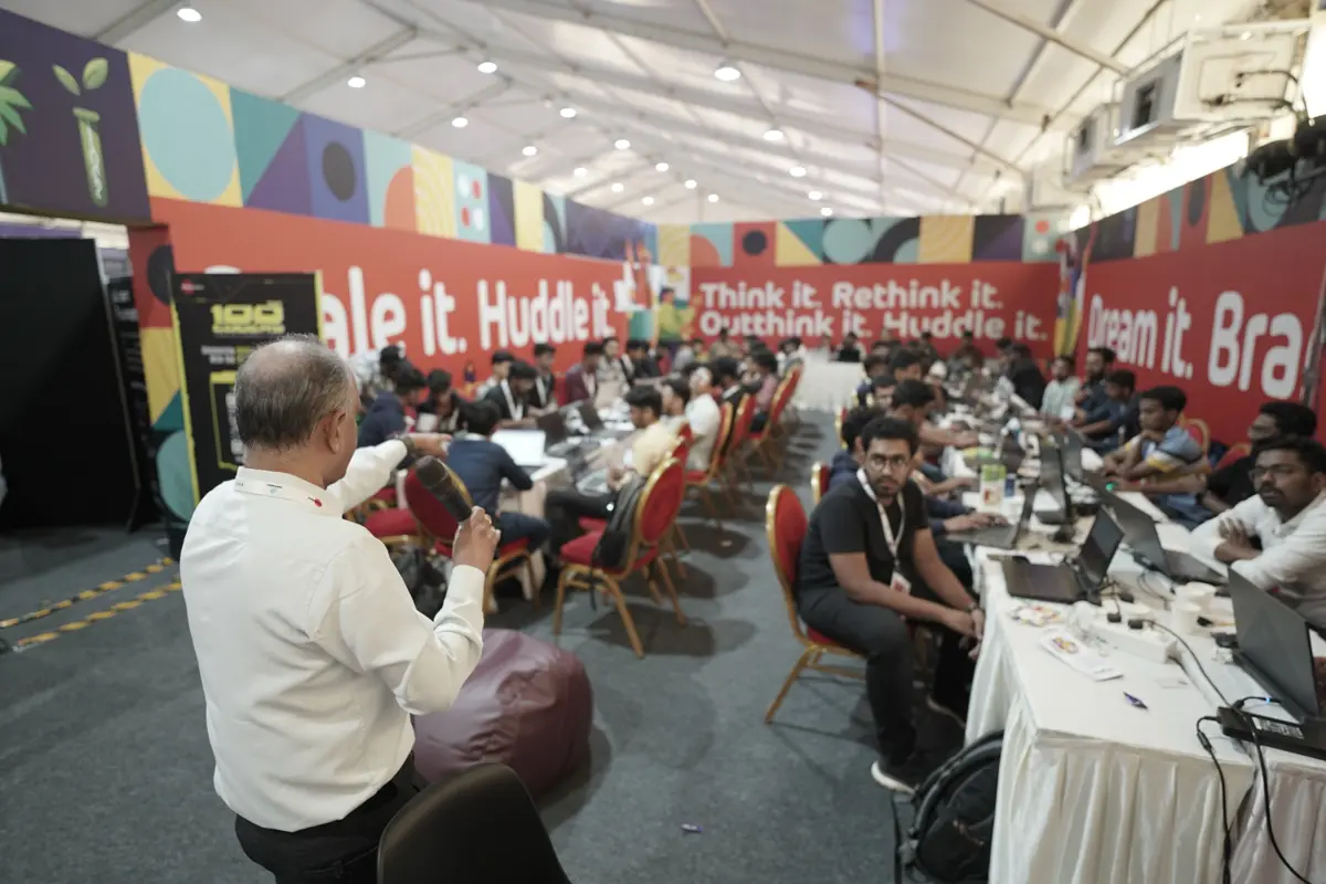 Exhibition hall showcasing innovative projects