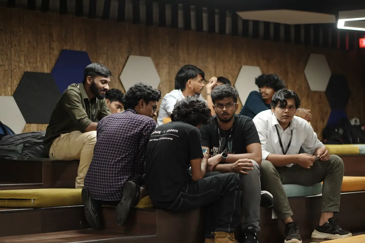 Teams coding intensively during the 50-hour development sprint