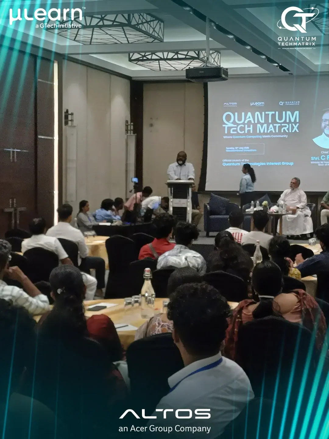 Industry leaders speaking on quantum research and innovation